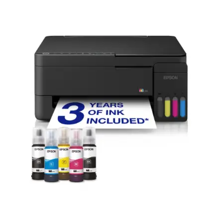 Epson EcoTank L3351 daugiafunkcis A4 spausdintuvas su „Wi-Fi“, „AirPrint“ ir rašalo talpykla, kurioje rašalo yra tiek, kad pakaks iki 3 metų – 3