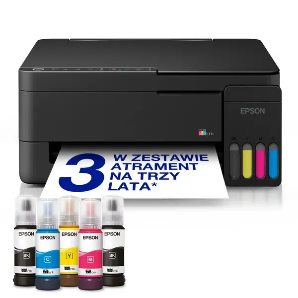 Epson EcoTank L3351 daugiafunkcis A4 spausdintuvas su „Wi-Fi“, „AirPrint“ ir rašalo talpykla, kurioje rašalo yra tiek, kad pakaks iki 3 metų – 9