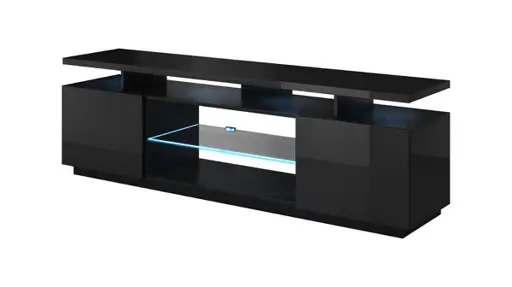RTV spintelė EVA 180x40x56 juoda blizgi