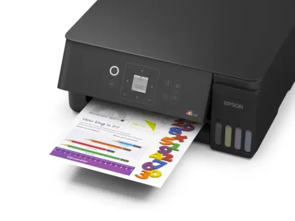 Epson EcoTank L3362 daugiafunkcis A4 spausdintuvas su „Wi-Fi“, „AirPrint“, LCD ekranu ir rašalo talpykla, kurioje rašalo yra tiek, kad pakaks iki 3 metų – 6