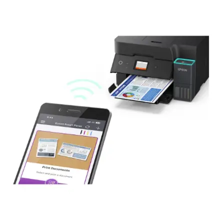 Epson EcoTank L6390 daugiafunkcis A4 spausdintuvas su „Wi-Fi“, ADT, dvipusio spausdinimo, skenavimo, kopijavimo, faksų siuntimo funkcijomis ir „AirPrint“ rašalo talpykla, kurios rašalo pakaks iki 3 metų – 6