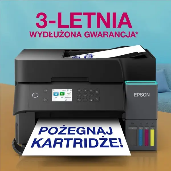 Epson EcoTank L6370 daugiafunkcis A4 spausdintuvas su „Wi-Fi“, ADT, dvipusio spausdinimo, skenavimo, kopijavimo funkcijomis ir „AirPrint“ rašalo talpykla, kurioje rašalo yra tiek, kad pakaks iki 3 metų – 8