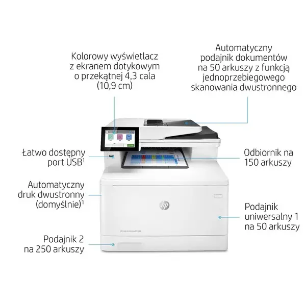 HP Color LaserJet Enterprise MFP M480f MFP colour laser A4 27ppm Copy 27ppm Print 300sheets USB LAN – 9