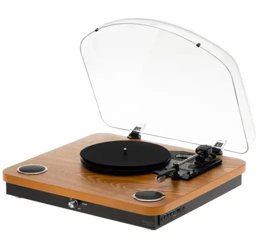 Turntable AD1914 Wood USB Bluetooth