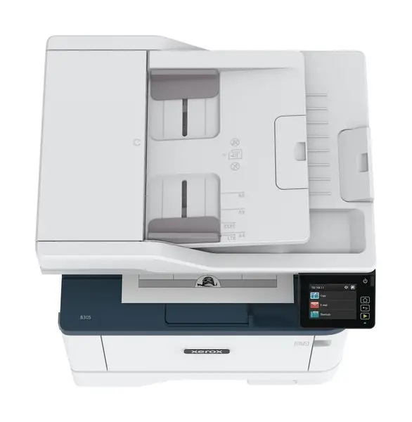 Xerox B305DNI A4 mono MFP 38ppm. Print, Copy, and Scan. Duplex, network, wifi, USB, 250 sheet paper tray – 10