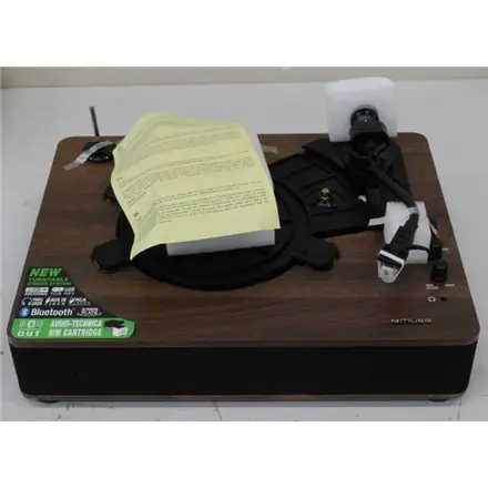 SALE OUT. Muse MT-107 BTO Turntable Stereo System, Black/Brown