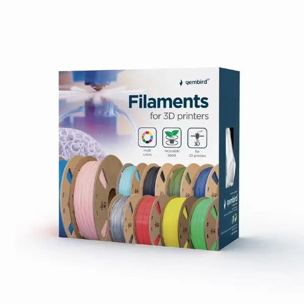 GEMBIRD Filament Matte PLA Black 1.75mm 1kg – 3