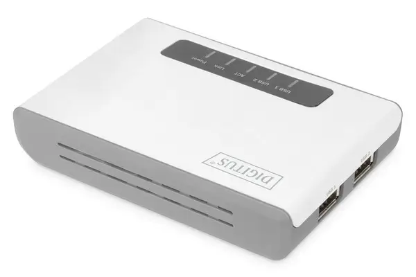 DIGITUS 2-Port USB 2.0 Wireless Multifunction Network Server 300 Mbps – 3