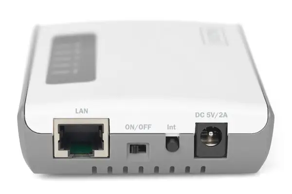 DIGITUS 2-Port USB 2.0 Wireless Multifunction Network Server 300 Mbps – 8