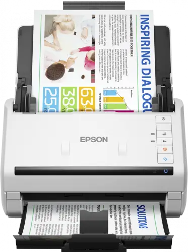 Epson WorkForce DS-770II išmanus kompaktiškas lapų skaitytuvas su inovatyviomis išmaniosiomis funkcijomis, užtikrinančiomis spartų ir efektyvų daugybės dokumentų nuskaitymą – 2