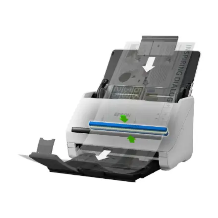 Epson WorkForce DS-770II išmanus kompaktiškas lapų skaitytuvas su inovatyviomis išmaniosiomis funkcijomis, užtikrinančiomis spartų ir efektyvų daugybės dokumentų nuskaitymą – 8