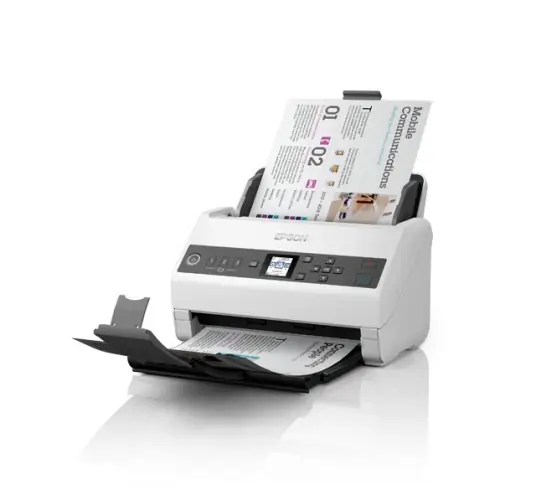 Epson WorkForce DS-730N išnaudokite visas susietos darbo vietos galimybes, naudodamiesi šiuo nebrangiu ir labai efektyviu autonominiu tinklo skaitytuvu – 2