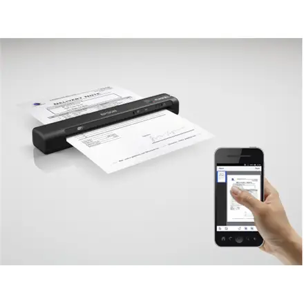 Epson WorkForce ES-60W kad ir kur būtumėte, naudodami mažiausią „Epson“ mobilų skaitytuvą su „Wi-Fi“ ryšiu ir akumuliatoriumi lengvai nuskaitykite dokumentus į galimą ieškoti PDF – 2