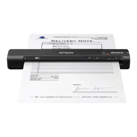 Epson WorkForce ES-60W kad ir kur būtumėte, naudodami mažiausią „Epson“ mobilų skaitytuvą su „Wi-Fi“ ryšiu ir akumuliatoriumi lengvai nuskaitykite dokumentus į galimą ieškoti PDF – 5