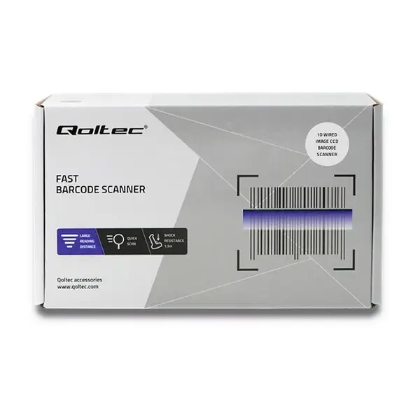 QOLTEC 50866 Barcode scanner 1D CCD USB Black – 3