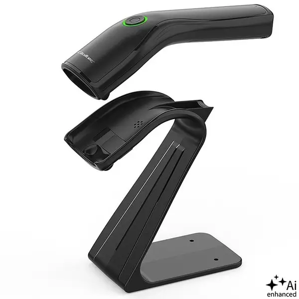 Wireless barcode scanner 1D 2D scanner stand USB – 6