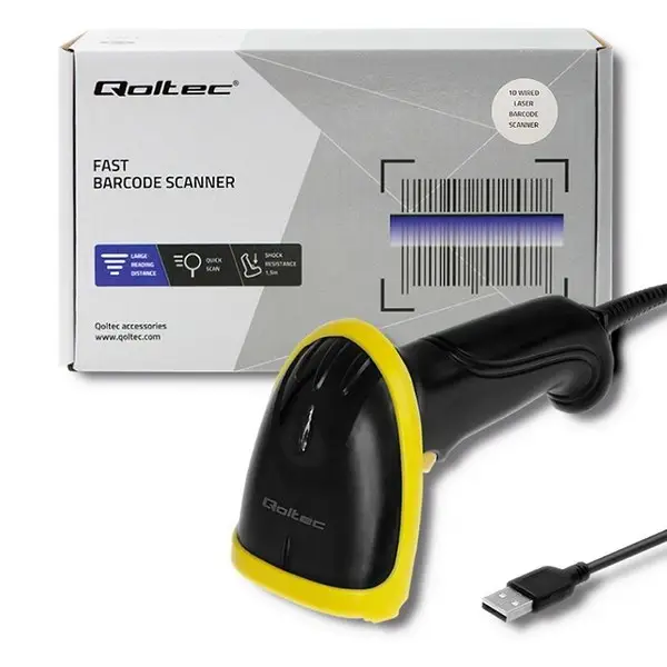 QOLTEC 50860 Barcode reader 1D USB – 3
