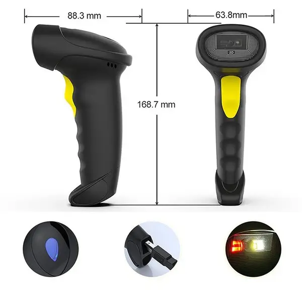 Barcode reader and QR code scanner 1D 2D USB – 9