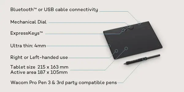Wacom graphics tablet Intuos Pro S (2025) – 8