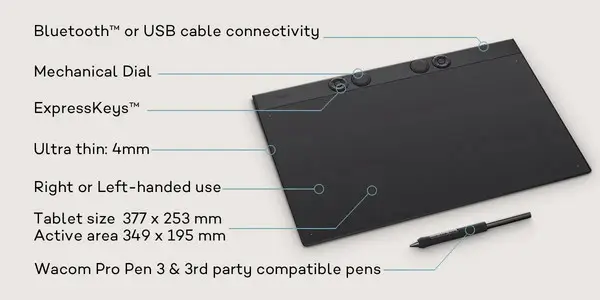 Wacom graphics tablet Intuos Pro L (2025) – 8