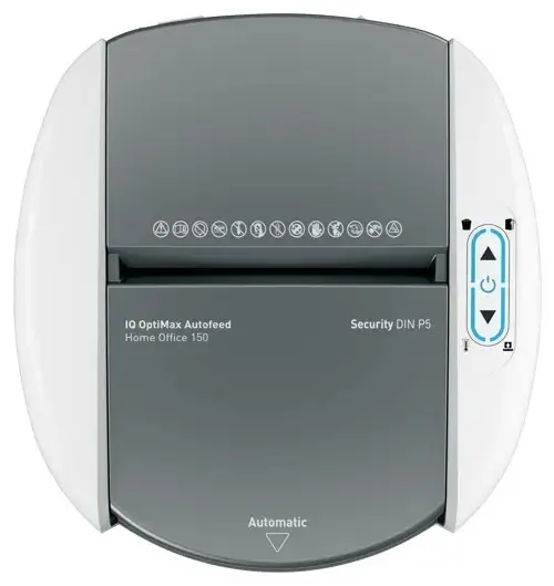 Leitz IQ Optimax AutoFeed 150 popieriaus smulkintuvas, P5, 150 lapų, 15 l – 8