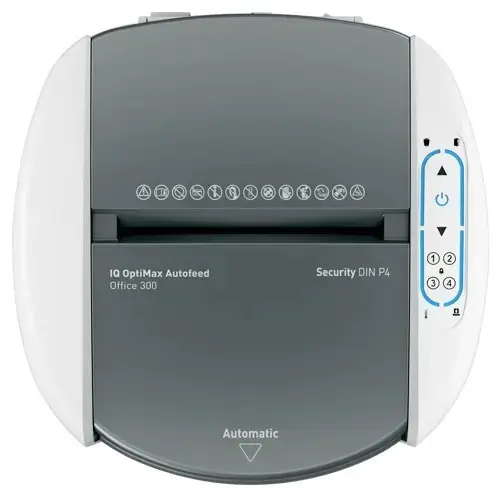Popieriaus smulkintuvas Leitz 80420000 IQ Optimax AutoFeed 300, P4, 300 lapų, 25 l šiukšliadėžė – 9