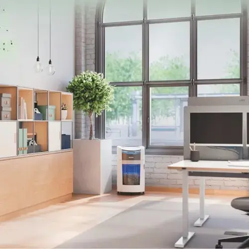 Popieriaus smulkintuvas Leitz 80410000 IQ Optimax AutoFeed 300, P5, 300 lapų, 25 l talpos šiukšliadėžė – 5
