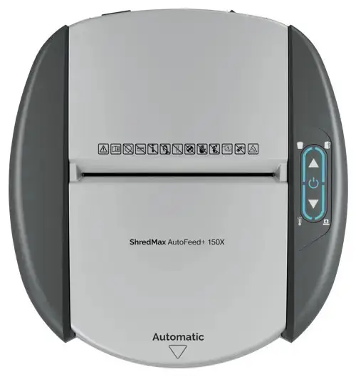 Dokumentų smulkintuvas Rexel ShredMax AutoFeed+ 150X, P4, 150 lapų, 15 l talpos šiukšliadėžė – 5
