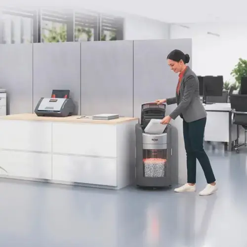 Dokumentų smulkintuvas Rexel ShredMax AutoFeed+ 300X, P4, 300 lapų, 25 l talpos šiukšliadėžė – 5