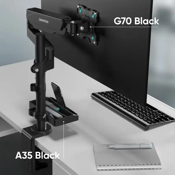 DESK MOUNT ACC ORGANIZER/BLACK A35-B ONKRON – 2