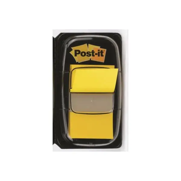 Biuro Priedas - 3M Post-it 680-5 Indeksiniai Juostelės su Dozatoriumi Geltonos – 3