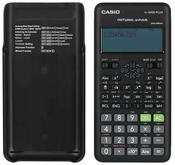 Casio FX-82ES PLUS-2 skaičiuotuvas Kišenė Mokslinis skaičiuotuvas Juoda – 3