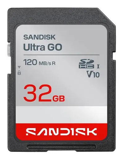 SANDISK Ultra GO SDHC UHS-I Card 32GB SD 120MB/s Read Full HD video