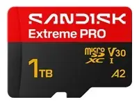SANDISK Extreme PRO microSDXC UHS-I Card 1TB MicroSD 250MB/s Read / 170MB/s Write