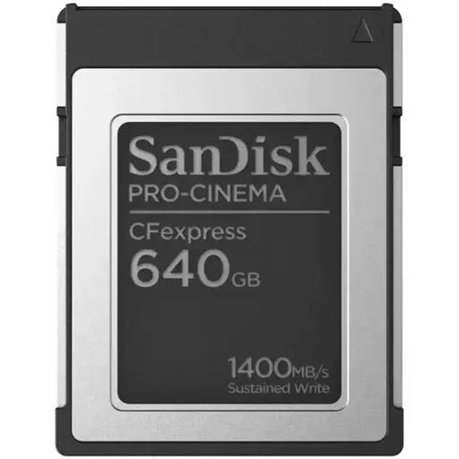 SANDISK PRO-CINEMA CFexpress Type B Card​ 640GB up to 1700MB/s Read up to 1500MB/s Write