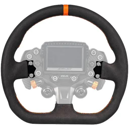 SIMAGIC ZS-320CD (Suede), 320 mm D-shape, flat-bottom, all-rounder