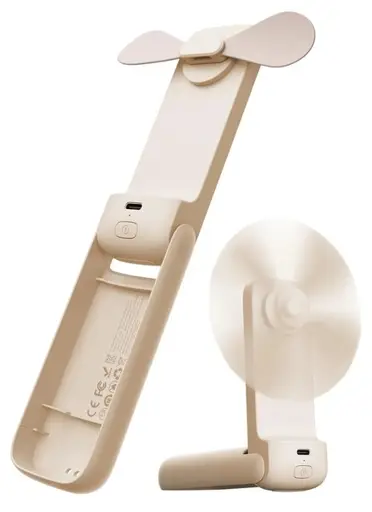 AECOOLY Pocket 01 Sulankstomas nešiojamas rankinis ventiliatorius, smėlio spalvos
