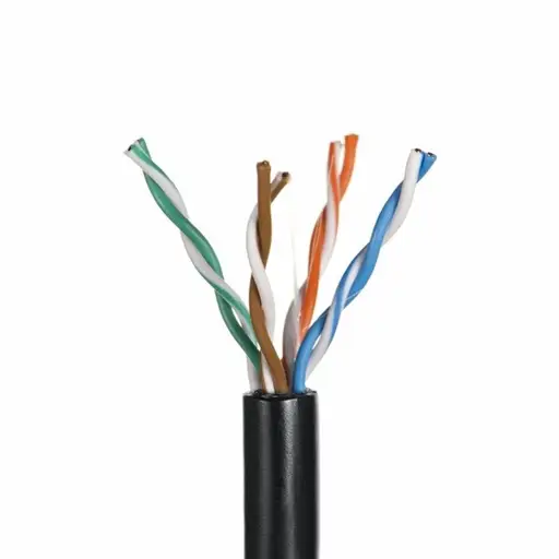 Q-LANTEC KIU5OUTS305Q tinklo kabelis 305 m Cat5e U/UTP (UTP) juodas