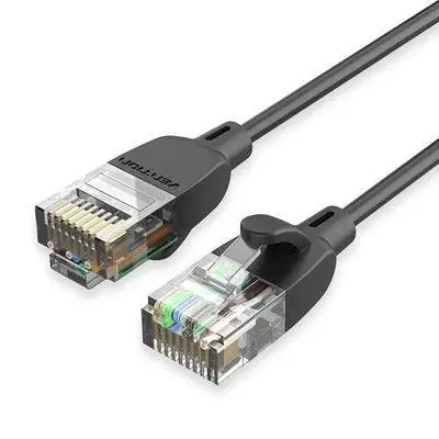 PATCH CABLE CAT.6A UTP/1M BLACK IBIBF VENTION