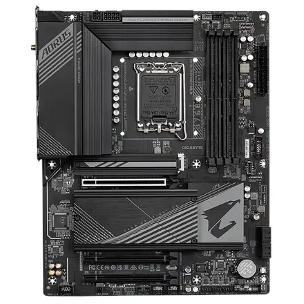 Gigabyte B760 AORUS ELITE AX 1.0 M/B Processor family Intel, Processor socket LGA1700, DDR5 DIMM, Memory slots 4, Supported hard disk drive interfaces SATA, M.2, Number of SATA connectors 4, Chipset Intel B760 Express, ATX
