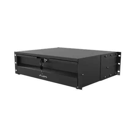 Lanberg 19" Drawer 3U, max load capacity up to 90 kg 4 point assembly