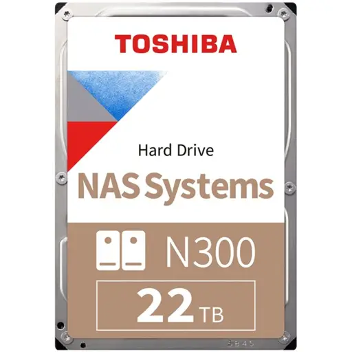 HDD NAS TOSHIBA N300 22TB 3.5", 1024MB, 7200 RPM, SATA