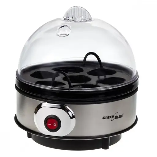 "GreenBlue" automatinė kiaušinių viryklė, 400 W galia, iki 7 kiaušinių, matavimo indelis, 220-240 V~, 50 Hz, GB572