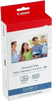 CANON KP-36IP Photo Paper 100x148mm 36sheet + color ink for Selphy CP Postcard Size – 4