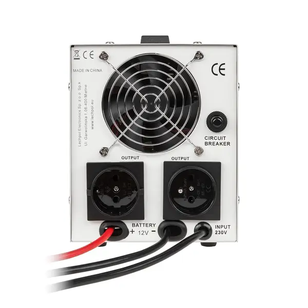 Avarinis maitinimo šaltinis „KEMOT PROsinus-500“ – keitiklis su grynu sinusiniu signalu ir įkrovimo funkcija, 12 V, 230 V, 500 VA/300 W – 3