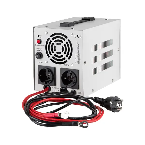 Avarinis maitinimo šaltinis „KEMOT PROsinus-800“ – keitiklis su grynu sinusiniu signalu ir įkrovimo funkcija, 12 V, 230 V, 800 VA/500 W – 3