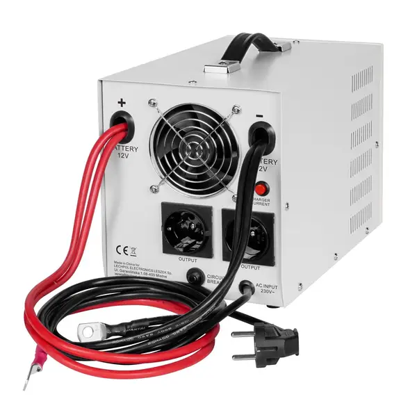 Avarinis maitinimo šaltinis „KEMOT PROsinus-2000“ – keitiklis su grynu sinusiniu signalu ir įkrovimo funkcija, 12 V, 230 V, 2000 VA/1200 W – 4