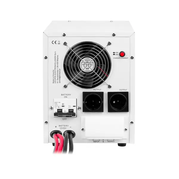 Avarinis maitinimo šaltinis „KEMOT PROsinus-2200“ – keitiklis su grynu sinusiniu signalu ir įkrovimo funkcija, 12 V, 230 V, 2200 VA/1600 W – 2