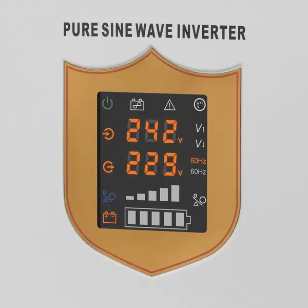Avarinis maitinimo šaltinis „KEMOT PROsinus-2200“ – keitiklis su grynu sinusiniu signalu ir įkrovimo funkcija, 12 V, 230 V, 2200 VA/1600 W – 3