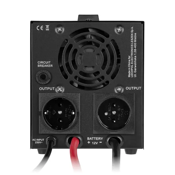 Avarinis maitinimo šaltinis „Rebel POWER-500-LFP4“ – keitiklis su grynu sinusiniu signalu ir įkrovimo funkcija, 12 V, 230 V, 500 VA/300 W – 2